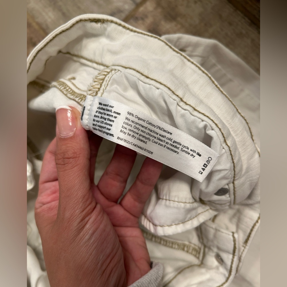 Eileen Fisher undyed organic cotton stretch denim. Size 12. - Picture 6 of 8